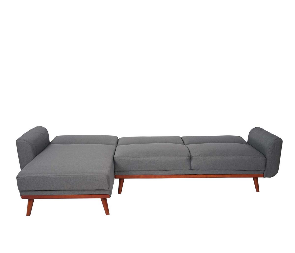 SOFA Grau - Grau, Textil (280/139cm) - MCW