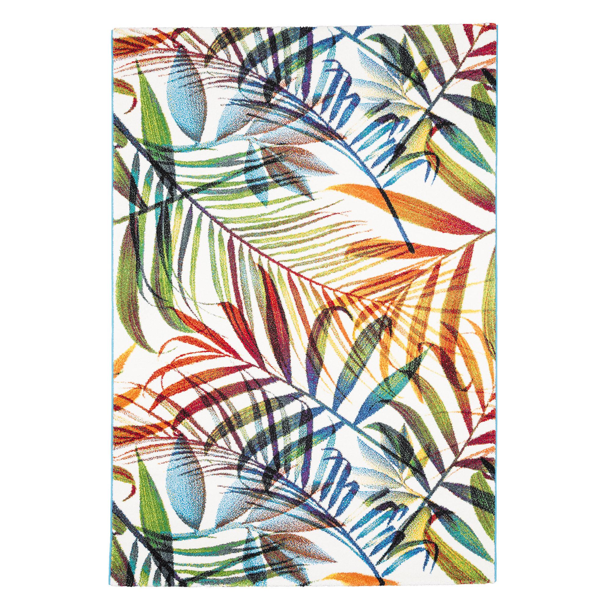DESIGNER TEPPICH FARO TROPICAL BUNTE ZWEIGE - Multicolor, Textil (80/150cm) - Pergamon