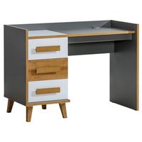 SCHREIBTISCH FIABA 120x55x85,2 cm Bürotisch Computertisch, Anthrazit - Anthrazit, Holzwerkstoff (55/120/85.2cm) - MASSENO