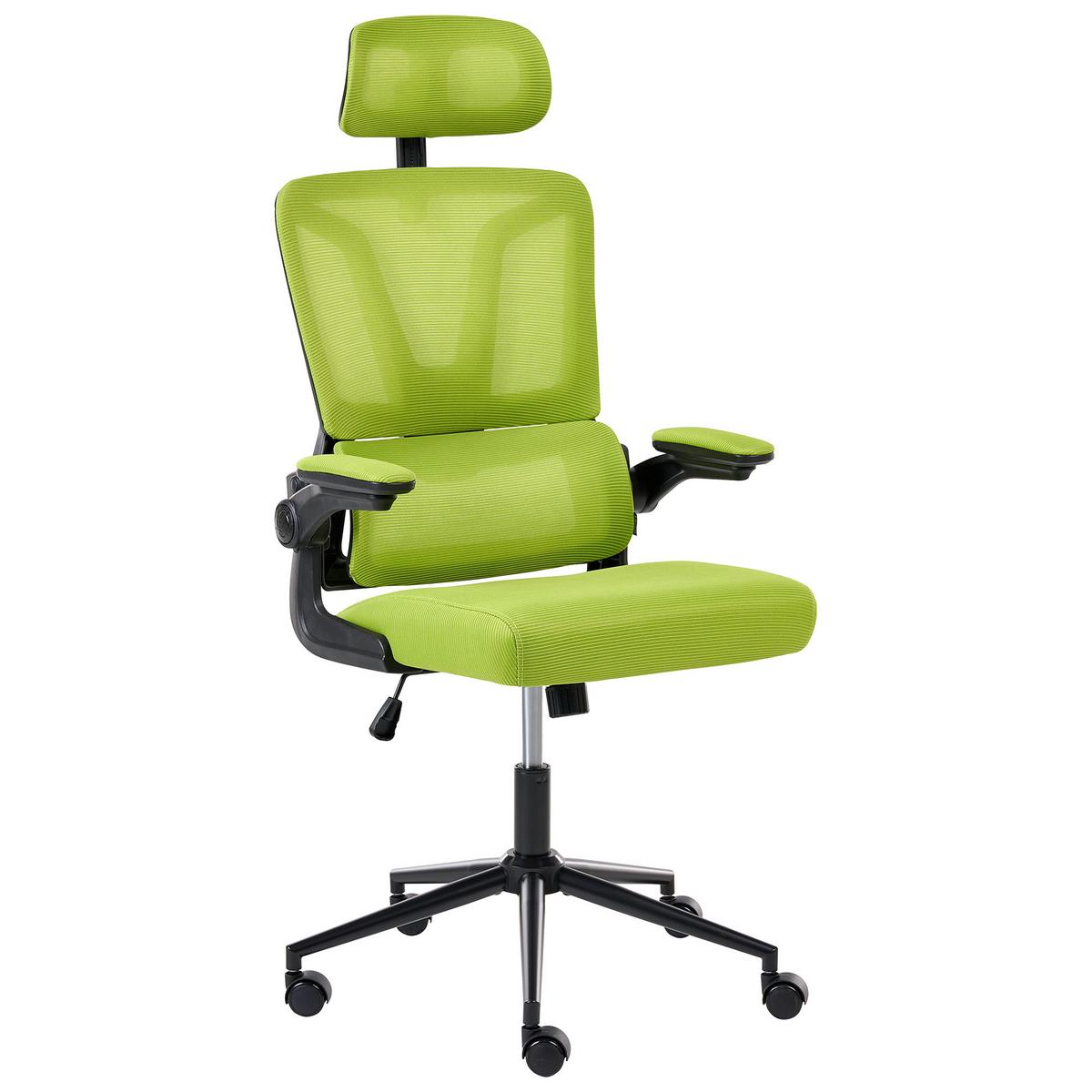 BÜROSTUHL Grün Kryos - Grün, Textil (64/116/64cm) - Beliani