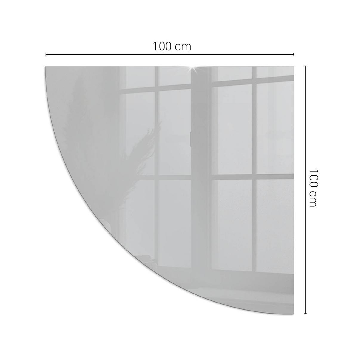 GLASPLATTE für Kamin 100x100 cm - Grau, Glas (100/100/0.4cm) - TULUP