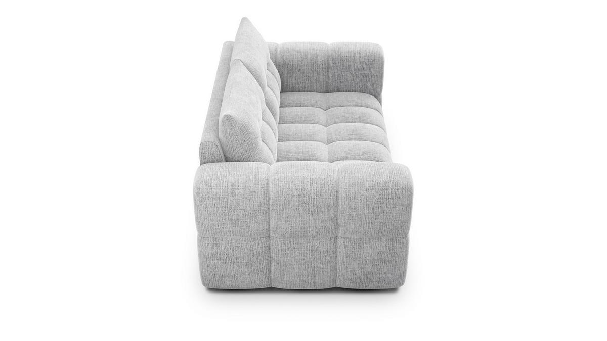 SOFA CLOUDI 2-Sitzer, hellgrau - Hellgrau/Schwarz, Holz/Textil (181/89/104cm) - Wozimo