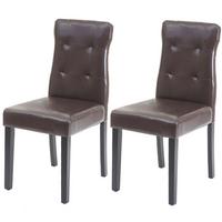 ESSZIMMERSTUHL Braun 2er-Set - Braun, Textil (41/88/55cm) - MCW
