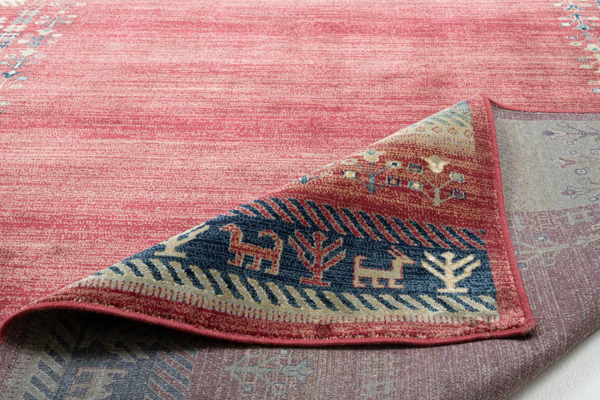 FLACHWEBETEPPICH Cherina 160x230 cm - Rot, Textil (160/230cm) - Gino Falcone