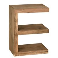BEISTELLTISCH Massivholz E Cube Landhausstil Design MUMBAI, Akazie 30x44x60 cm - Akaziefarben, Holz (44/30/60cm) - KADIMA DESIGN