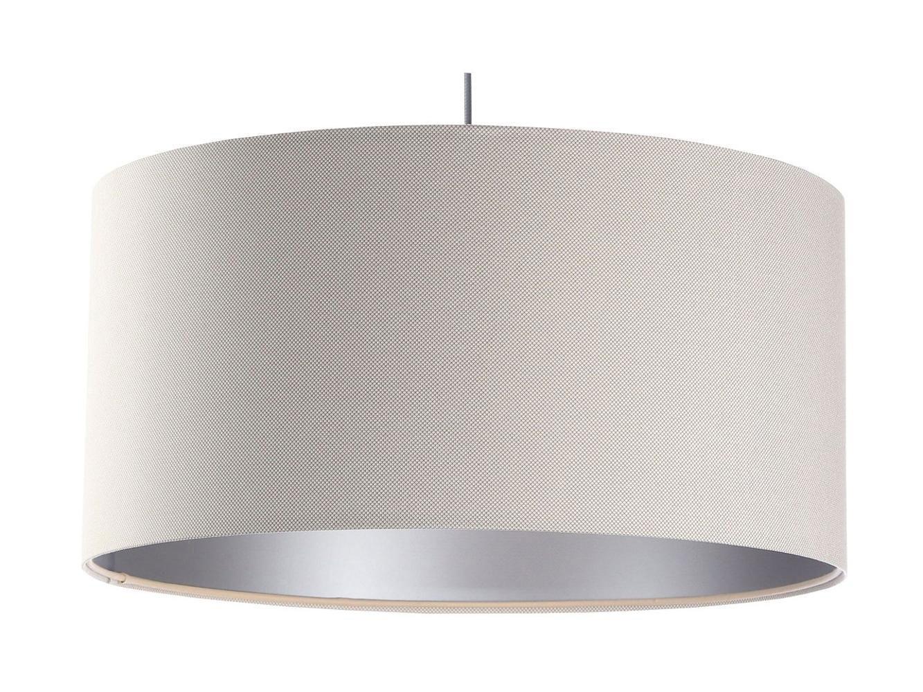 HÄNGELEUCHTE Silber 60/30 cm - Beige/Silberfarben, Kunststoff (60/1.1/30cm) - ONZENO