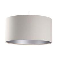 HÄNGELEUCHTE Silber 60/30 cm - Beige/Silberfarben, Kunststoff (60/1.1/30cm) - ONZENO