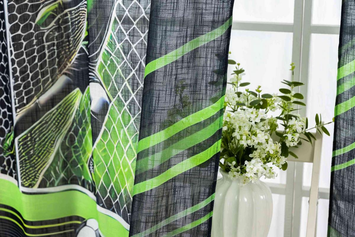 VORHANG SEOUL HxB 245x140 cm Tor - Grün, Textil (140/245cm) - Gardinenbox
