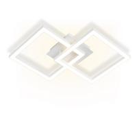 LED-DECKENLEUCHTE Theseus 47/29.5/6cm - Weiß, Metall (47/29.5/6cm) - ZMH