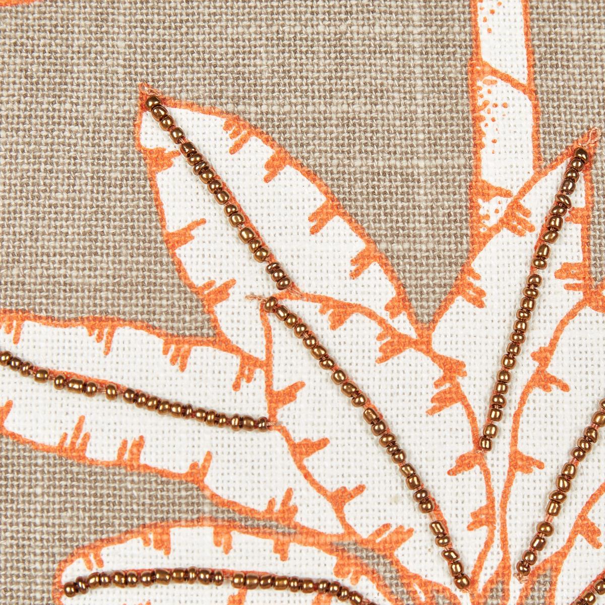 DEKOKISSEN 2er-Set Bunt 45/45 cm Melobesia - Beige/Multicolor, Naturmaterialien (45/45cm) - Beliani