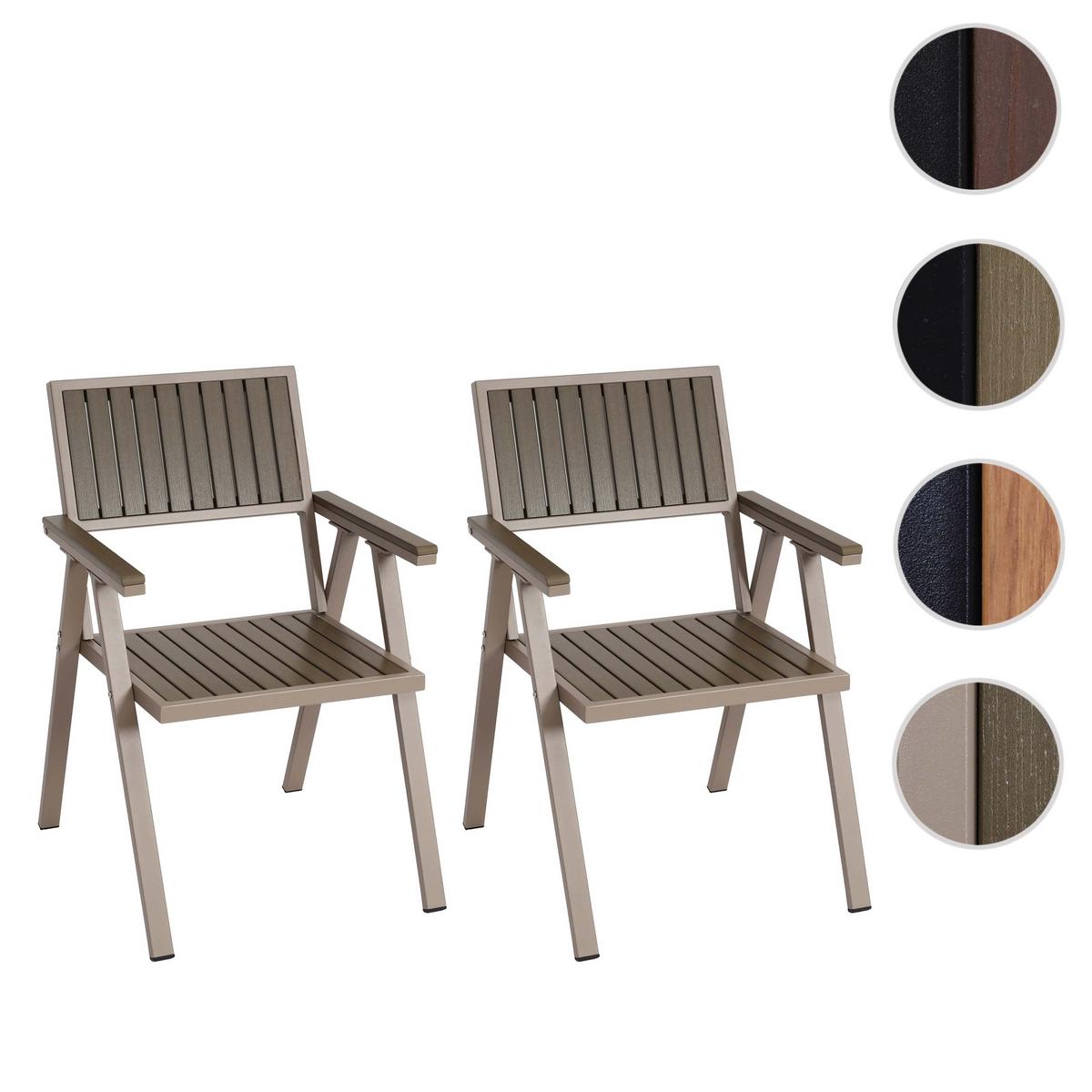 GARTENSTUHL Schwarz, Beige - Beige/Schwarz, Metall (57/87/53cm) - MCW