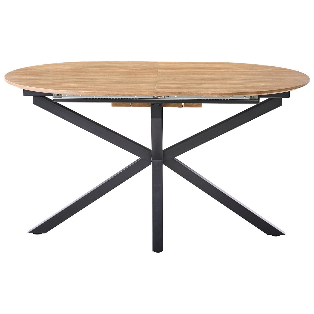 ESSTISCH ausziehbar Braun 140-180/90 cm Macquarie - Braun, Holzwerkstoff (140/90/75cm) - Beliani