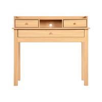 SCHMINKTISCH Holzoptik mit Schubladen & Ablage - Braun, Holzwerkstoff (50/90/100cm) - Urban Meuble