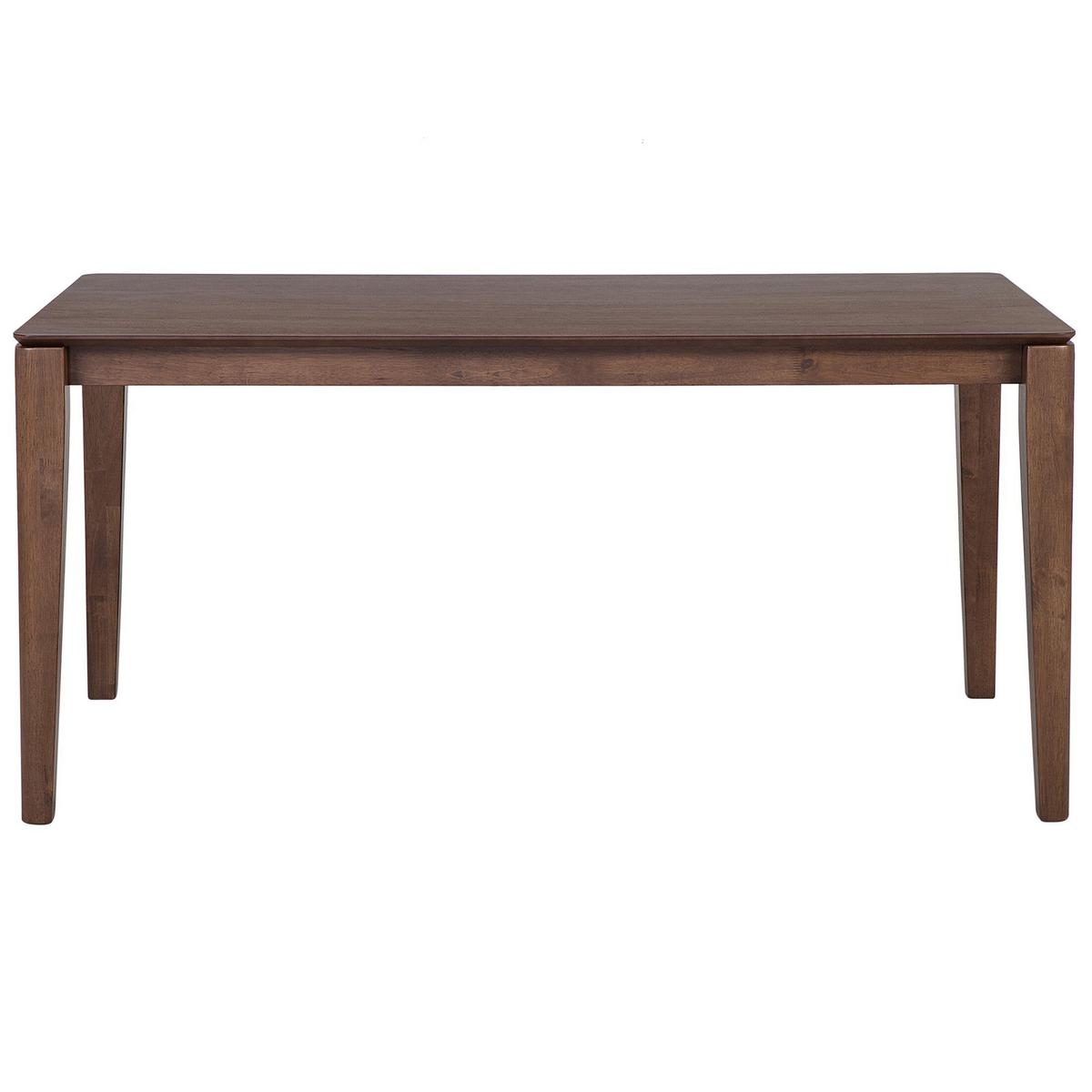 ESSTISCH 160/90/75 cm Dunkelbraun Rechteckig Lottie - Dunkelbraun, Holzwerkstoff (160/90/75cm) - Beliani