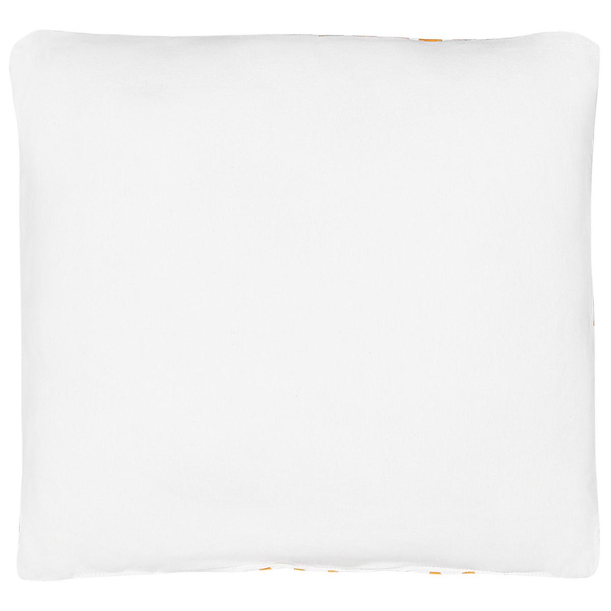 DEKOKISSEN Orange 40/40 cm Radzkot - Orange, Naturmaterialien/Textil (40/40cm) - Beliani