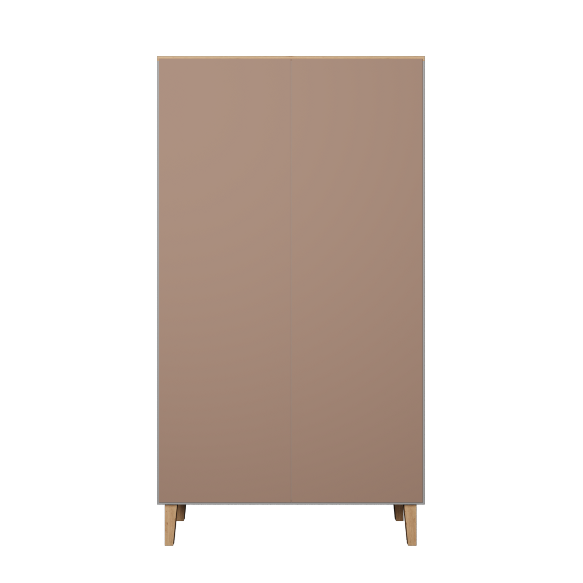 DREHTÜRENSCHRANK Denver - Grau, Holzwerkstoff (100/184/55cm) - RAUMHIRSCH FURNITURE