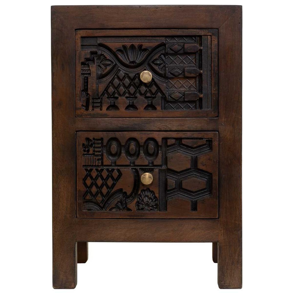 NACHTTISCH aus holz 40x35x60cm - Braun, Holz (40/60/35cm) - Wanderlust