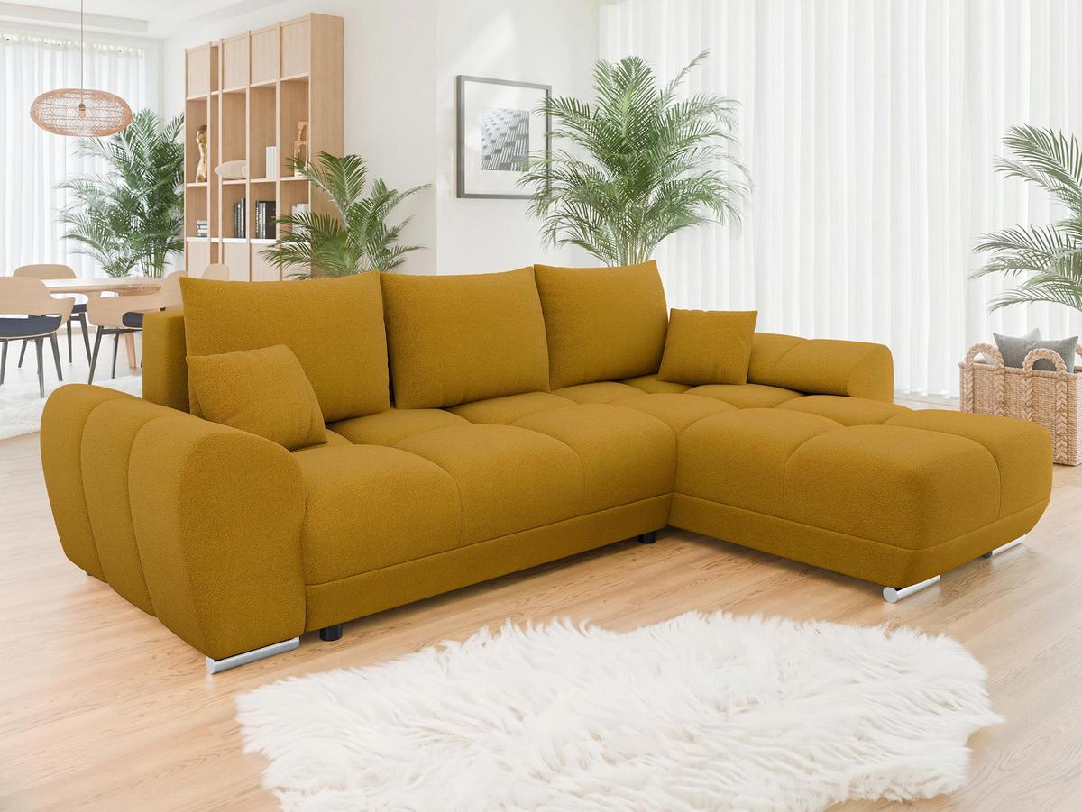 ECKSOFA Logo - Gelb, Holz/Kunststoff (291/183cm) - MIRJAN24