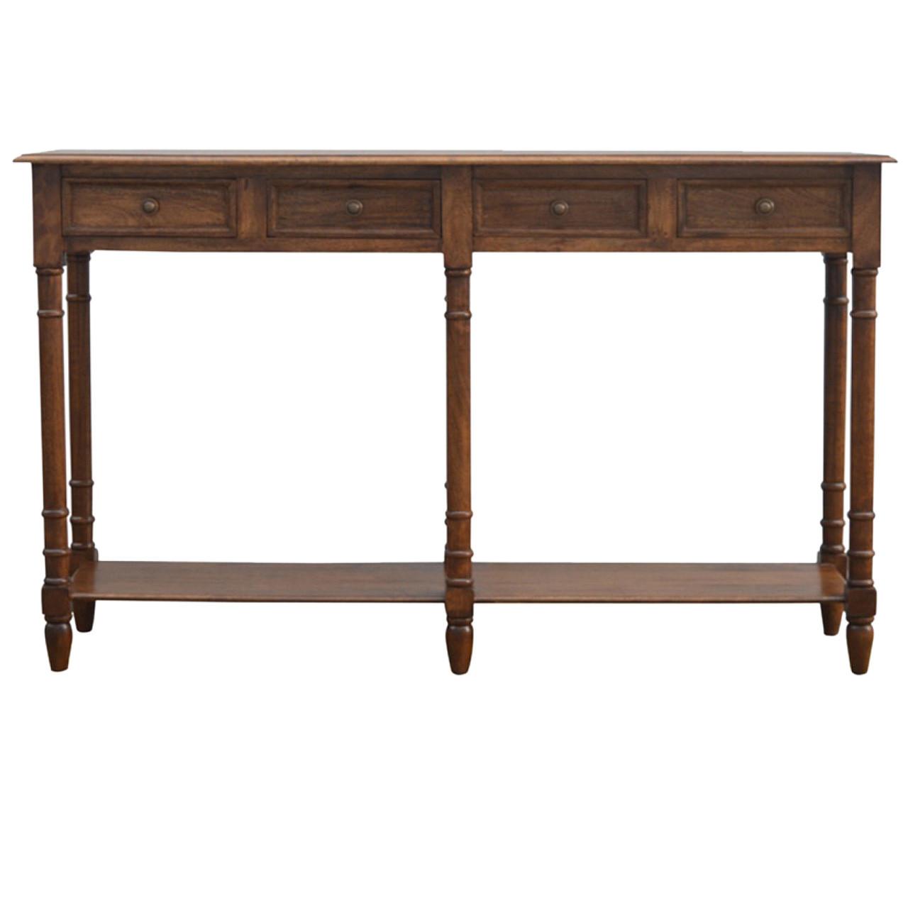 KONSOLENTISCH Flur - Braun, Holz (150/40/90cm) - Artisan Furniture