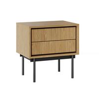 NACHTTISCH Vidia Holz - Braun, Holzwerkstoff (53.2/53.8/38cm) - Petits-meubles