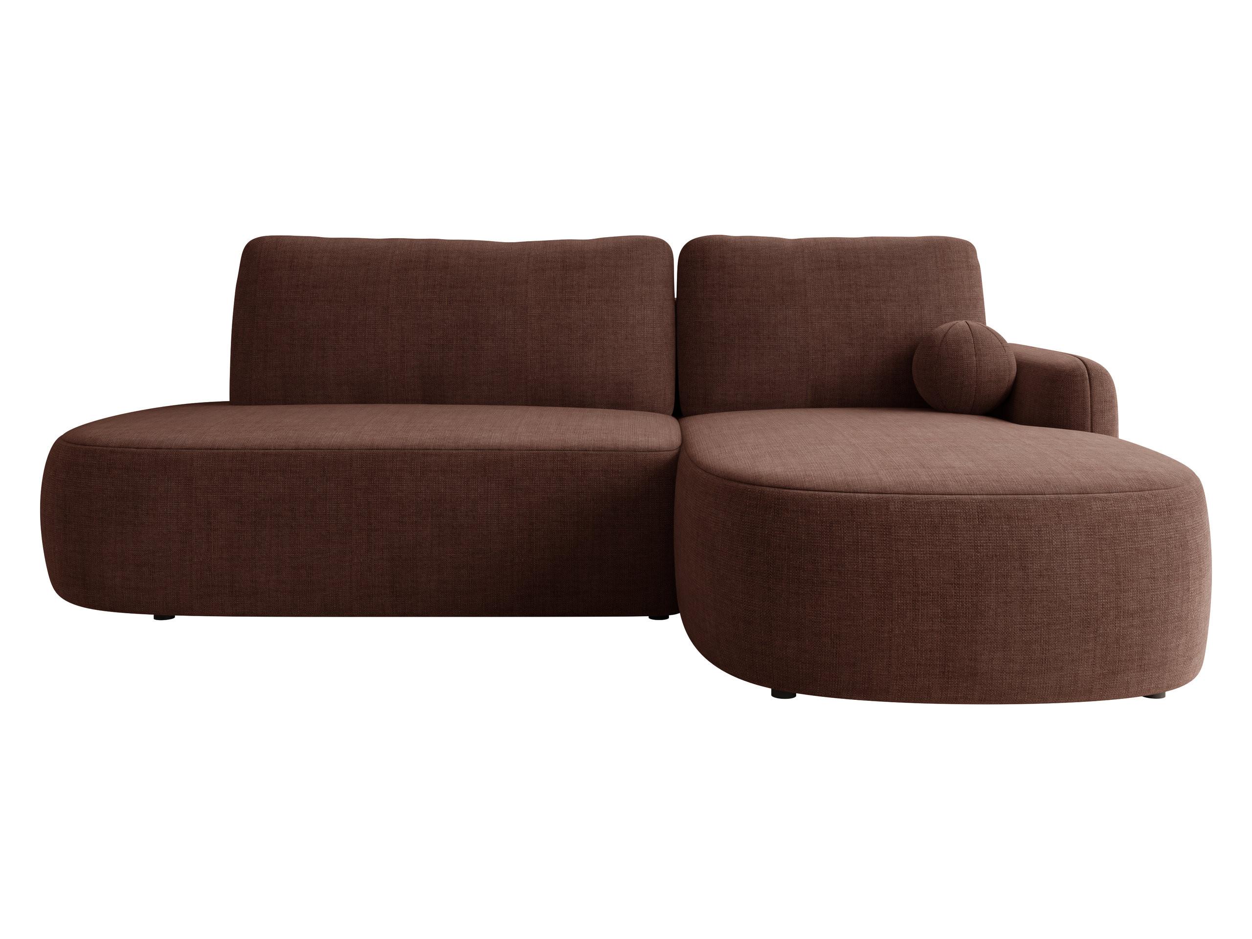 ECKSOFA Loridu O Premium, Seite: Rechts - Nussbaumfarben/Schwarz, Holz/Kunststoff (174/274cm) - MIRJAN24