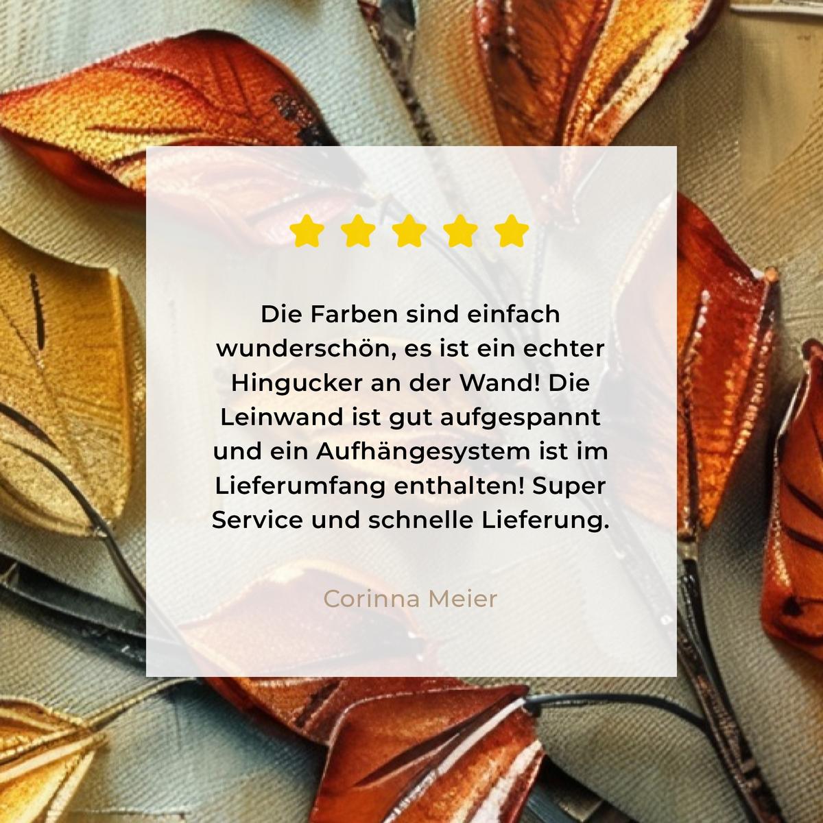 LEINWANDBILD Baum - Abstrakt - Natur - Kunst Deko XXL 80x120 cm - Goldfarben, Textil (80/120cm) - MuchoWow