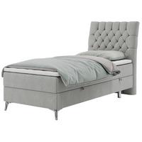 BOXBETT MILEN 90/200 Hellgrau Struktur - H4 - Rechts Seite - Hellgrau, Holz/Textil (90/200cm) - MKS