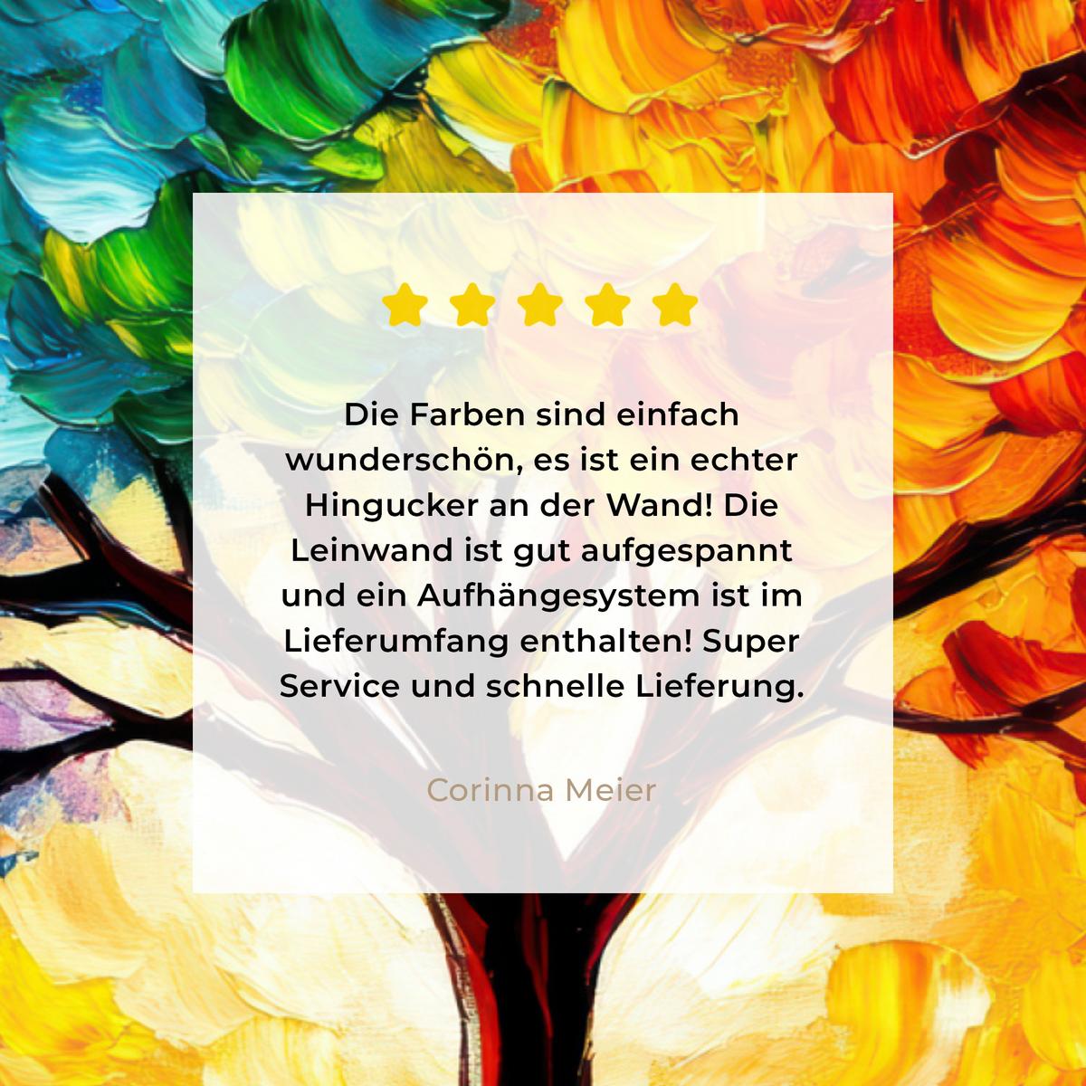 LEINWANDBILD Baum - Kunst - Natur - Sonnenuntergang Wandbild 40x30 cm - Multicolor, Textil (40/30cm) - MuchoWow