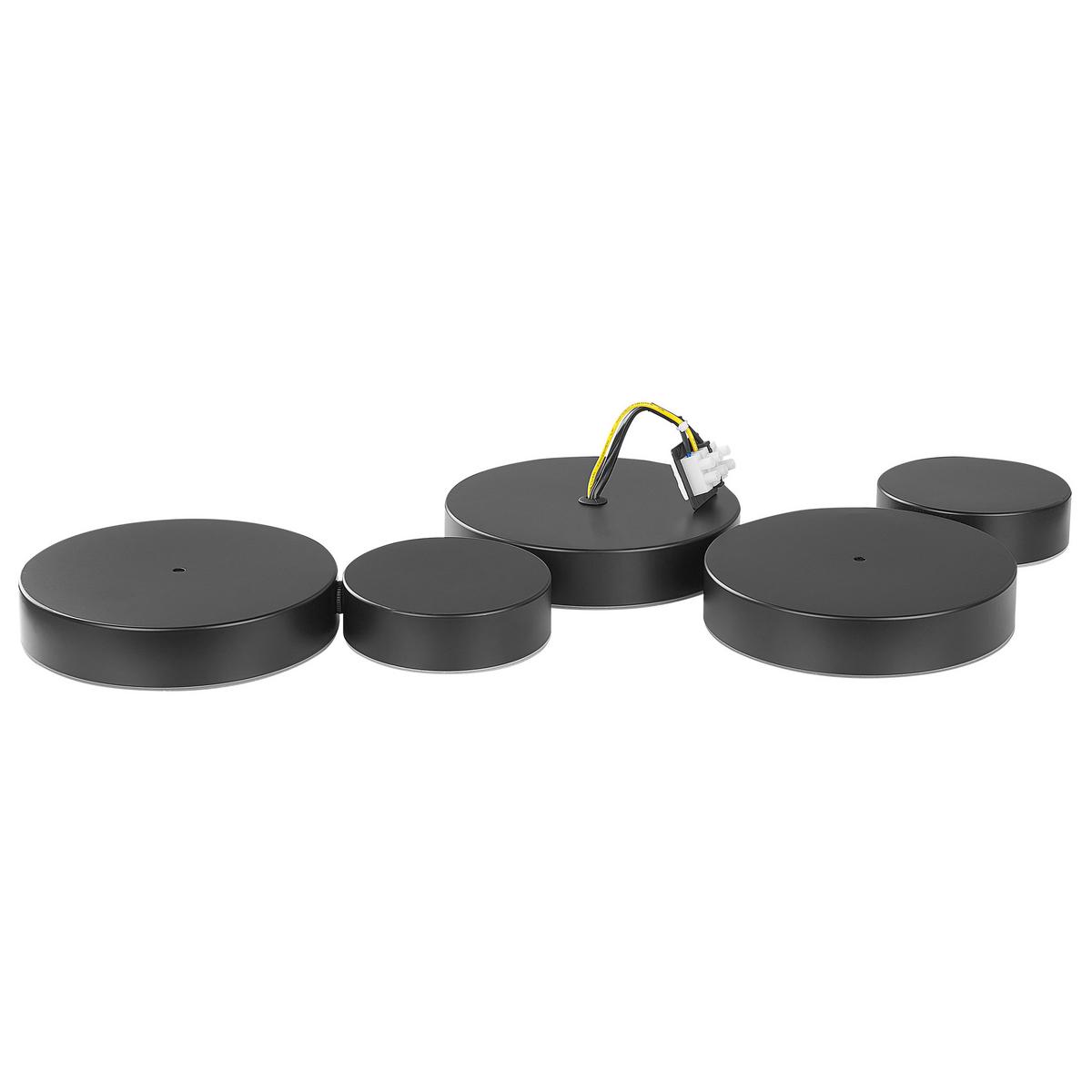 DECKENLEUCHTE Luga 20/54/3 cm - Schwarz, Metall (20/54/3cm) - Beliani