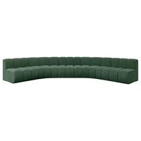 WOHNLANDSCHAFT modulares Sofa Montra-U1 - 490x174x70 cm Grün - Grün, Holzwerkstoff/Textil (490/70/174cm) - ALTDECOR