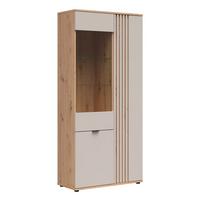 GESCHIRRSCHRANK Ezra Kaschmir - Beige, Holzwerkstoff (90.5/195.5/40cm) - Petits-meubles