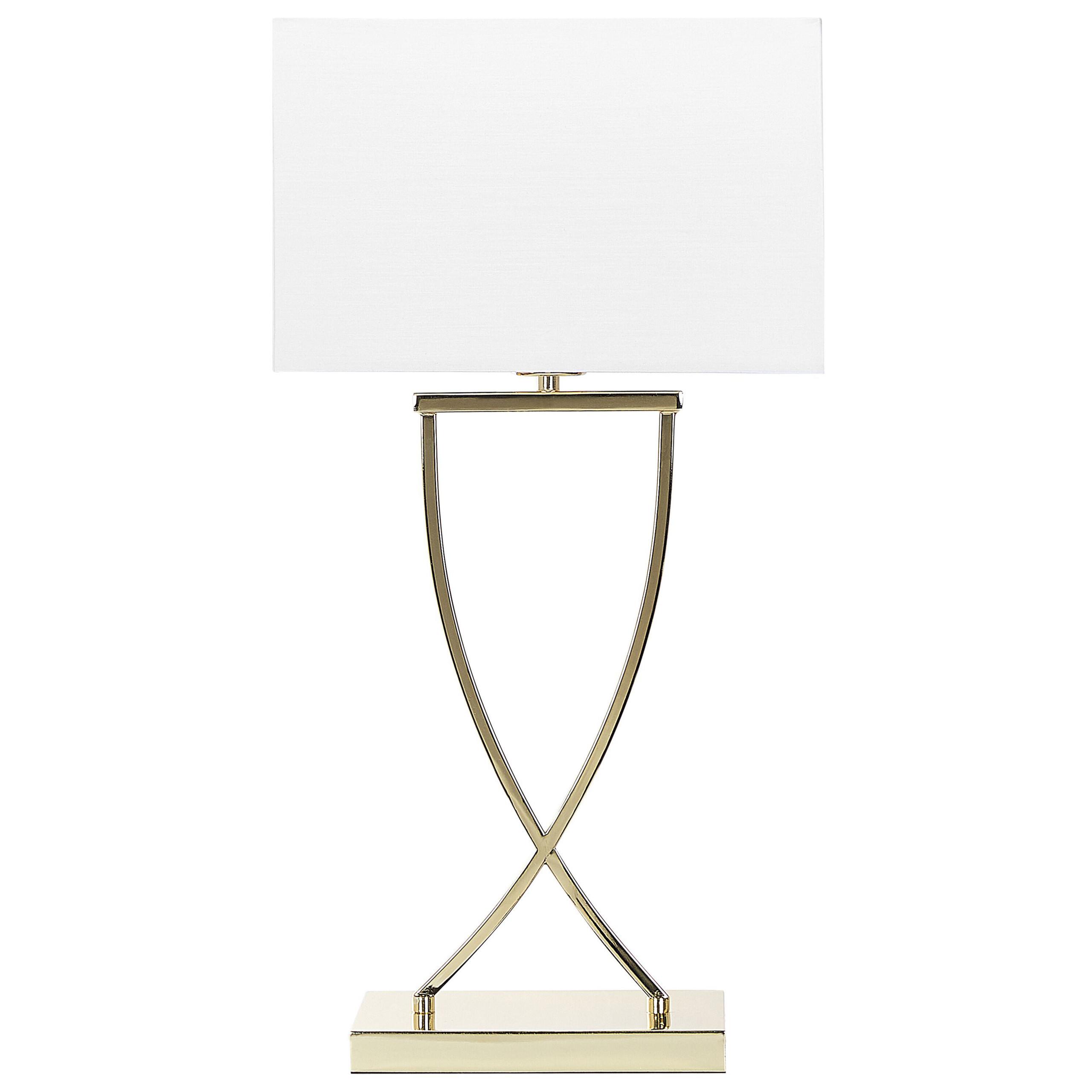 TISCHLAMPE Yasuni 20/32/62 cm - Weiß, Metall (20/32/62cm) - Beliani