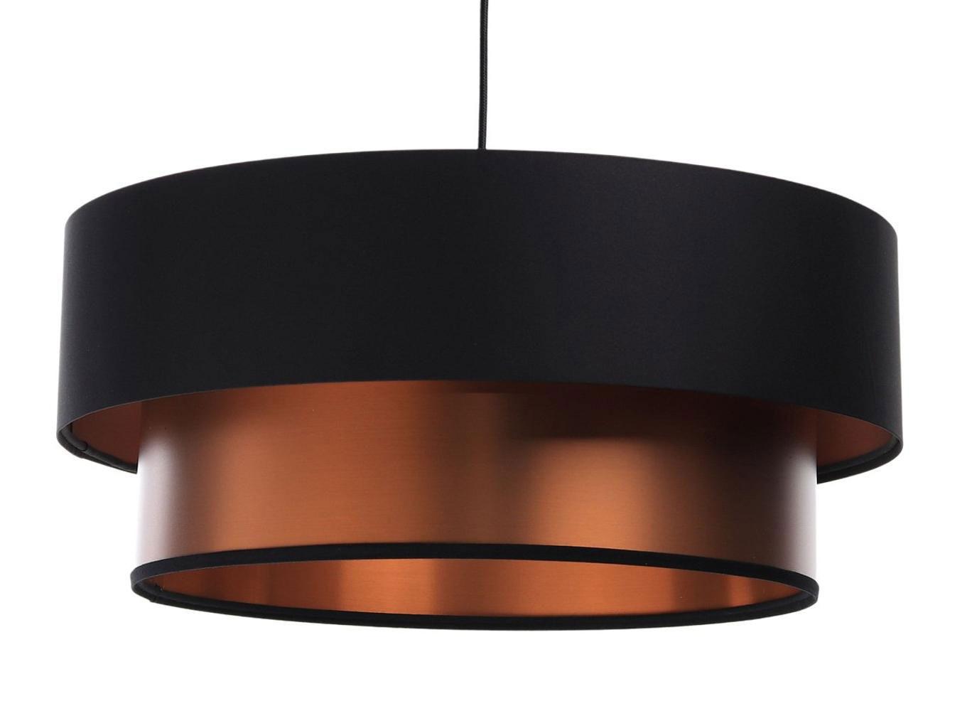 HÄNGELEUCHTE Kupfer 60/20 cm - Schwarz/Kupferfarben, Kunststoff (60/1/20cm) - ONZENO