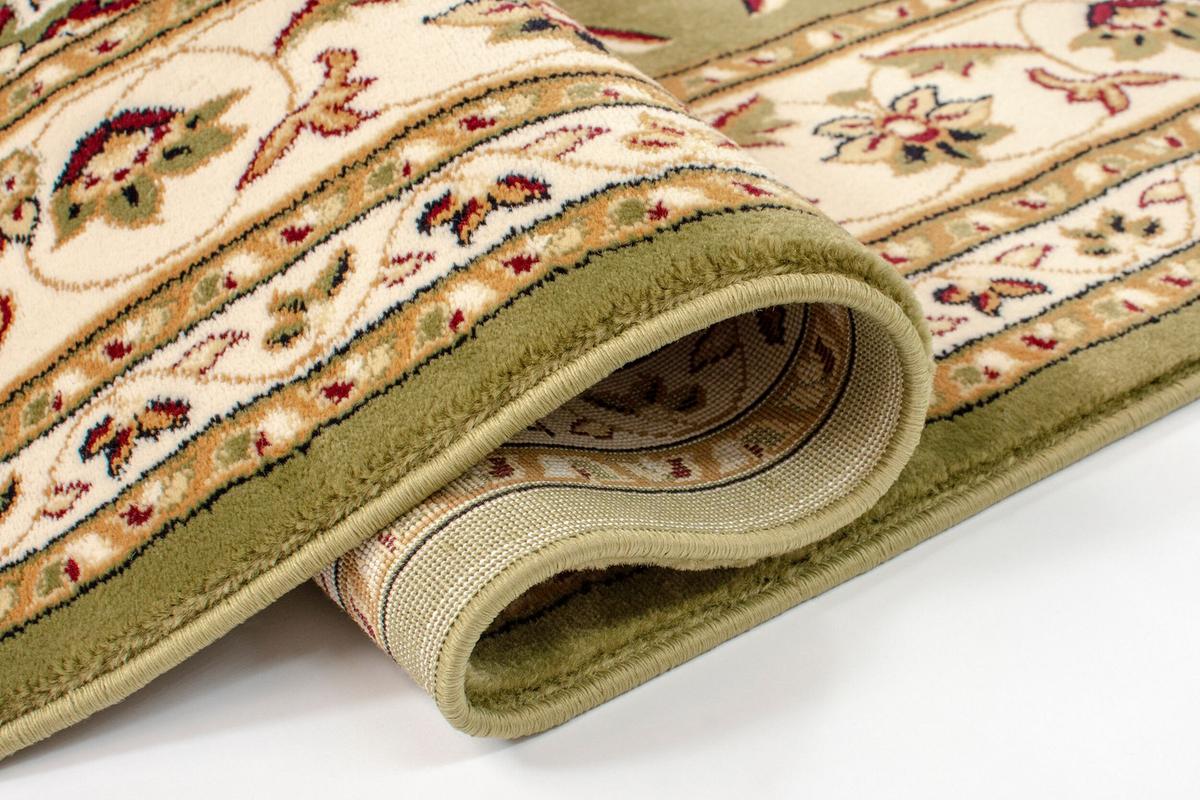 TEPPICH GLAZERT, klassisch-floral, Grün, 60 x 230 cm - Grün, Textil (230/60cm) - KADIMA DESIGN