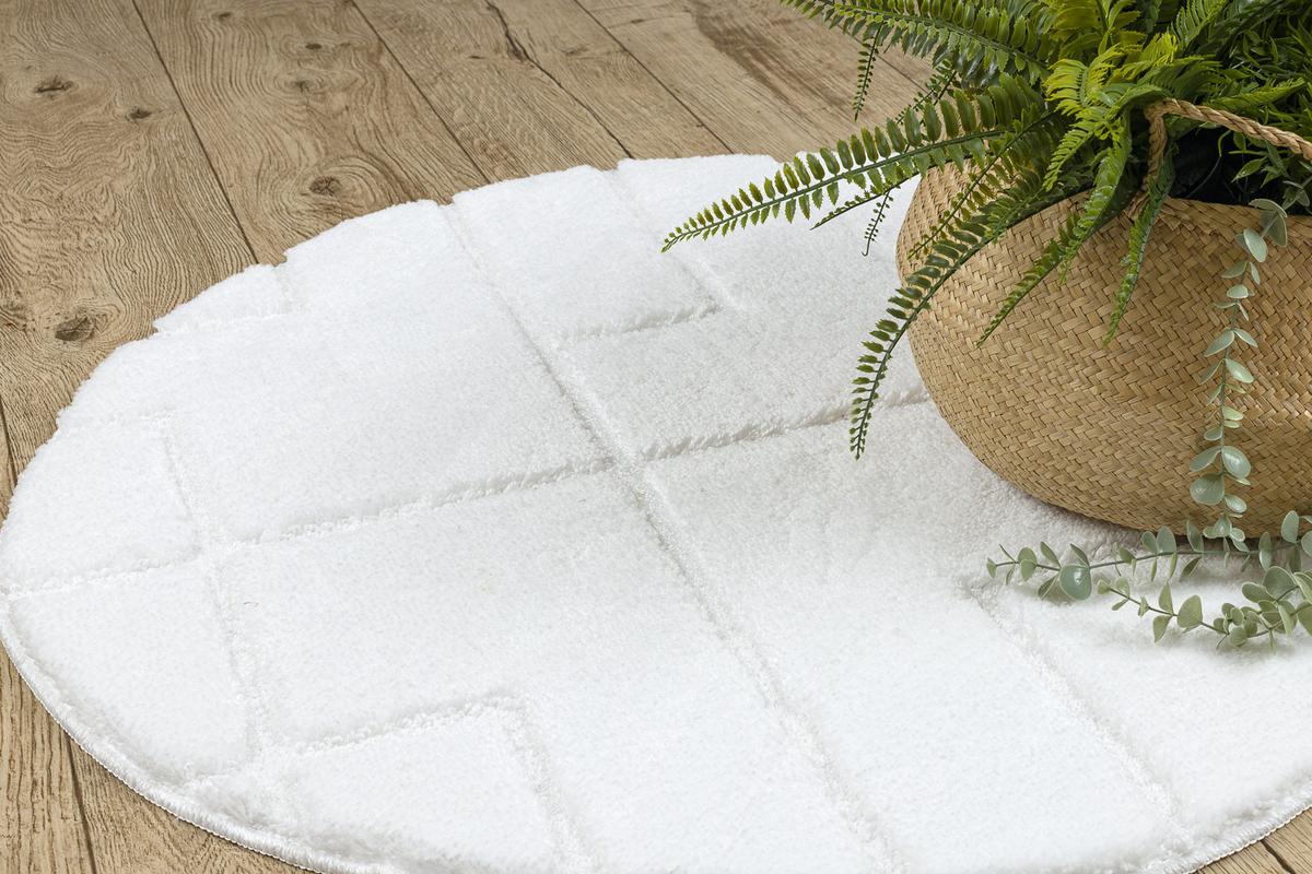 TEPPICH Dywaniki łazienkowe 50 cm - Weiß, Textil (50/50cm) - rugsX