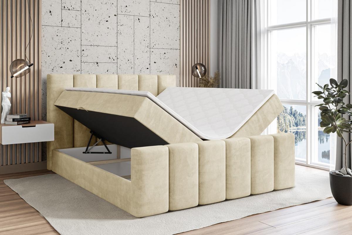 BOXBETT BOXI1-Z - 120x200 cm - H4 - Beige - Beige, Holzwerkstoff (120/200cm) - ALTDECOR