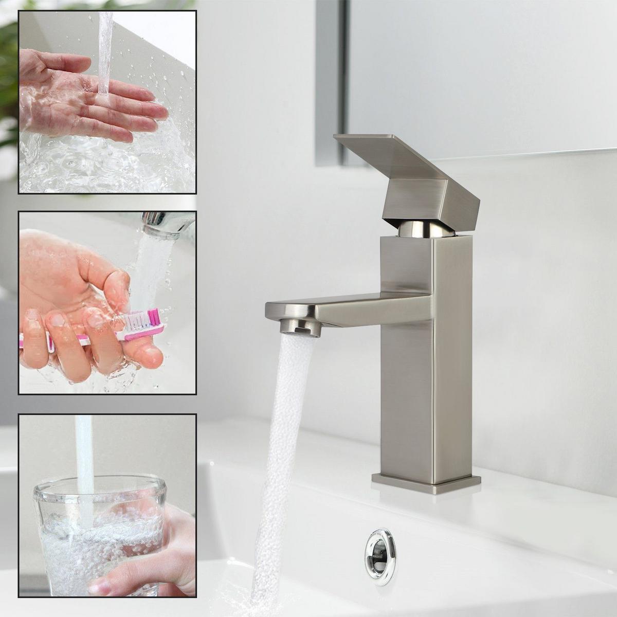 WASCHTISCHARMATUR Regis 0.5/17.3/16.2 cm - Silberfarben, Metall (0.5/17.3/16.2cm) - ZMH