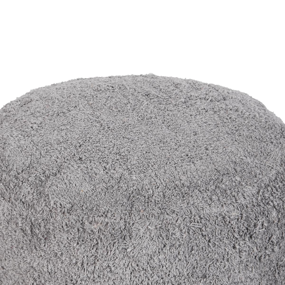 POUF Baumwolle Grau Kandhkot - Grau, Textil (50/35/50cm) - Beliani