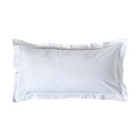 KISSENBEZUG Perkal mit Stehsaum, Fadendichte 200 - Weiß, Textil (50/90cm) - Homescapes