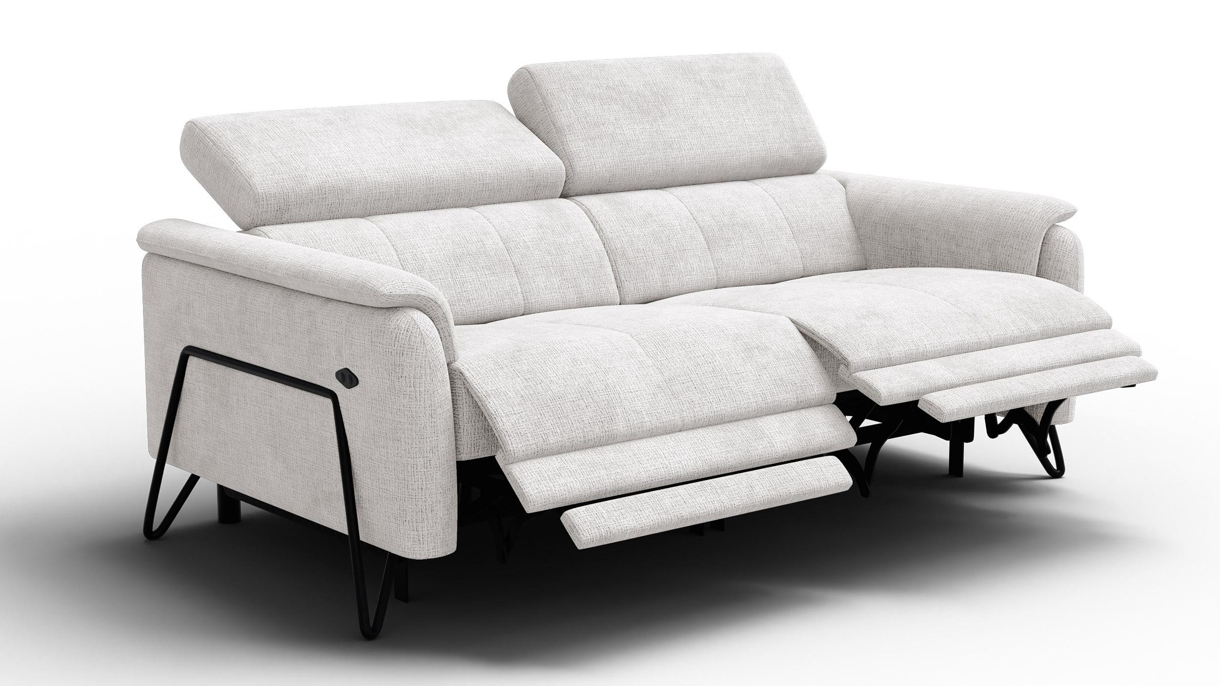 RELAXSOFA RODEN 3-Sitzer, creme - Creme, Holz/Textil (194/82/103cm) - Wozimo