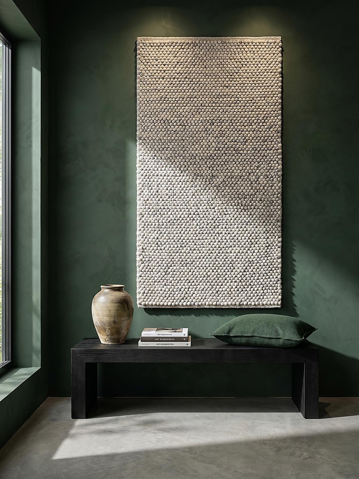 TEPPICH aus Wolle handgewebt MEDWAY in Blau, einfarbig, 60 x 230 cm - Blau, Textil (230/60cm) - KADIMA DESIGN