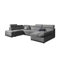 WOHNLANDSCHAFT Schlafsofa Anton - Grau, Holzwerkstoff/Textil (342/96/205cm) - Fun Möbel