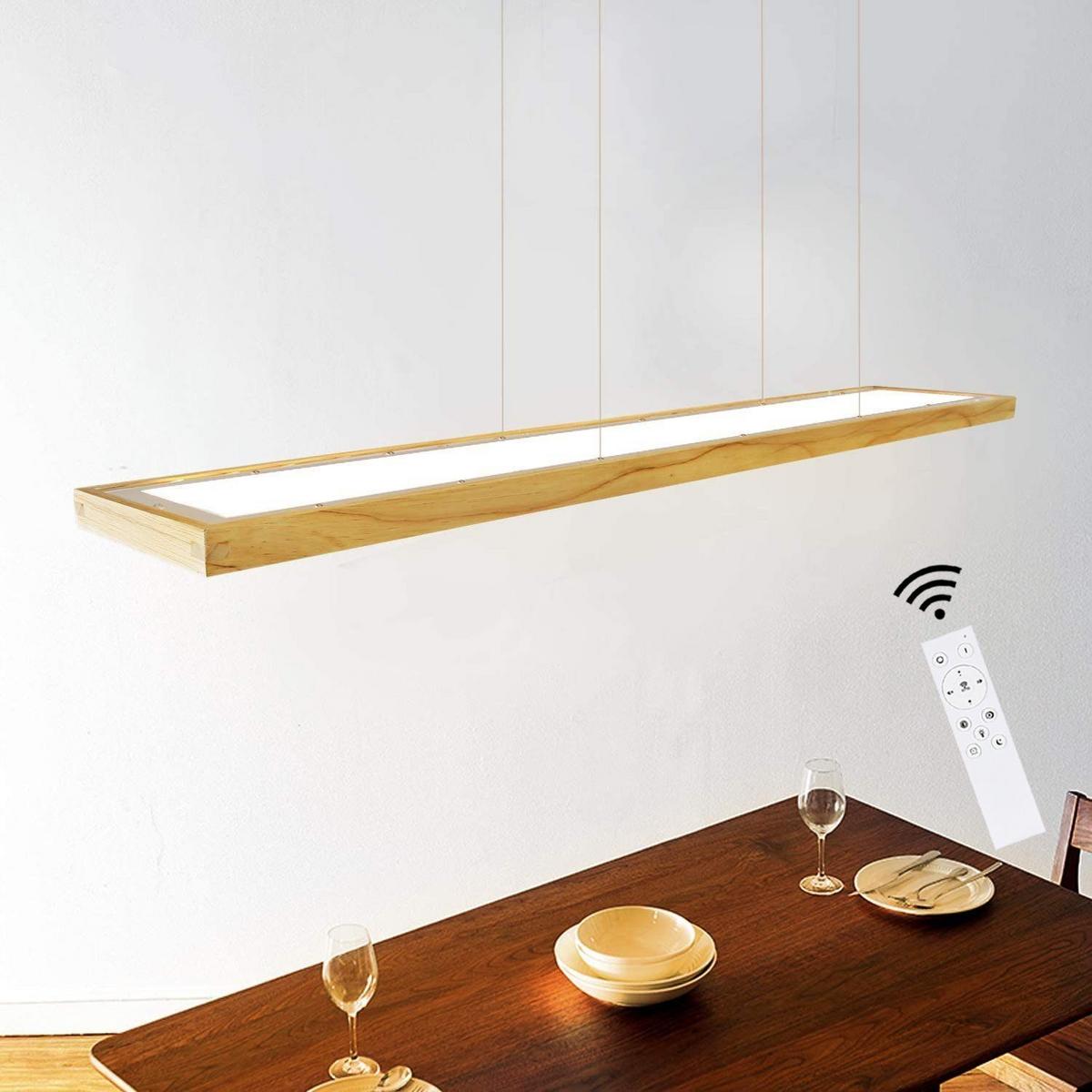 LED PENDELLEUCHTE Zenobia 100/3/17 cm - Braun, Holz (100/3/17cm) - Nettlife