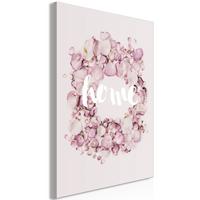 KUNSTDRUCK Rosa 60/90 cm - Pink/Weiß, Textil (60/90cm) - KUNSTLOFT