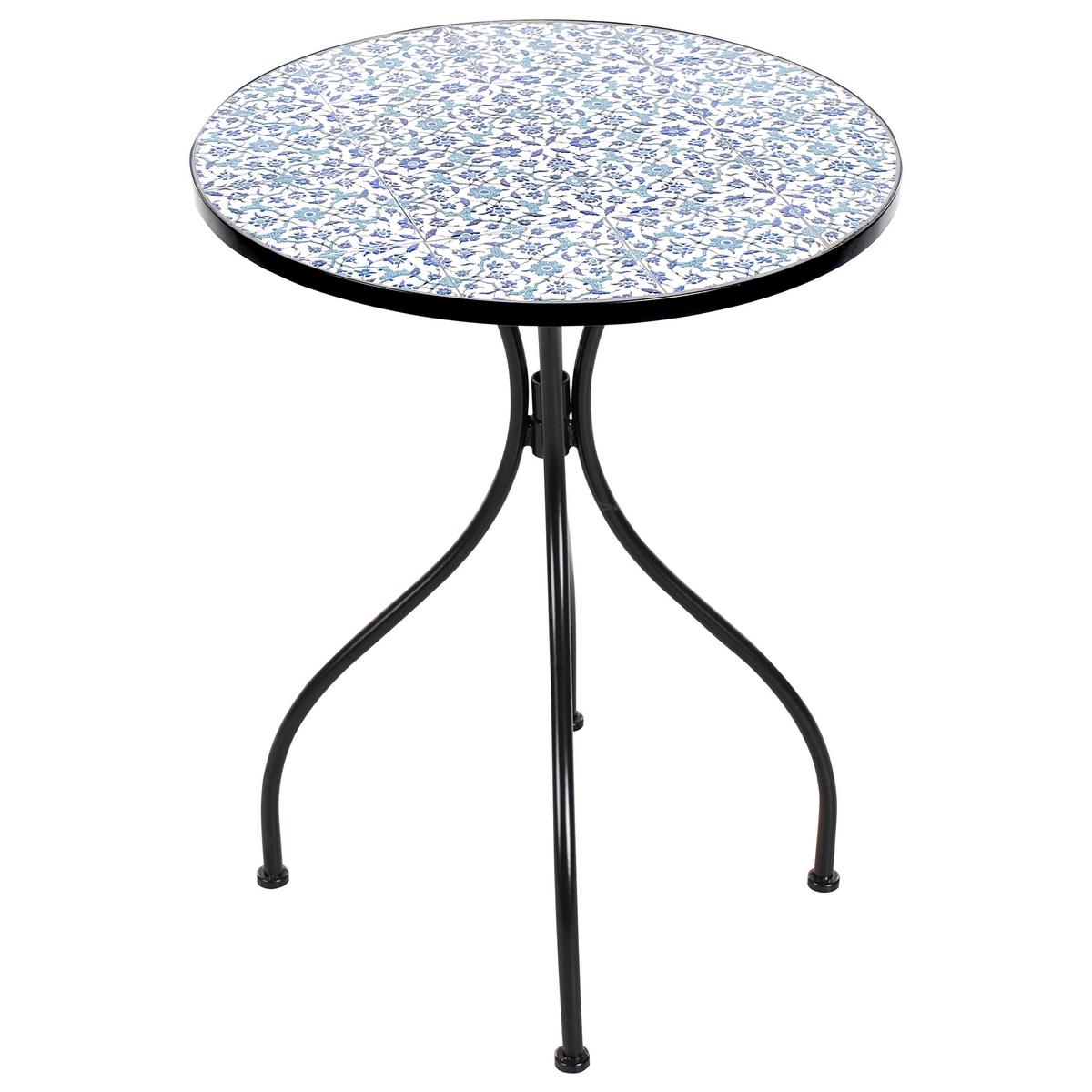 BISTROTISCH 60/60 cm Metall Schwarz Chapeco - Schwarz, Metall (60/60/75cm) - Beliani