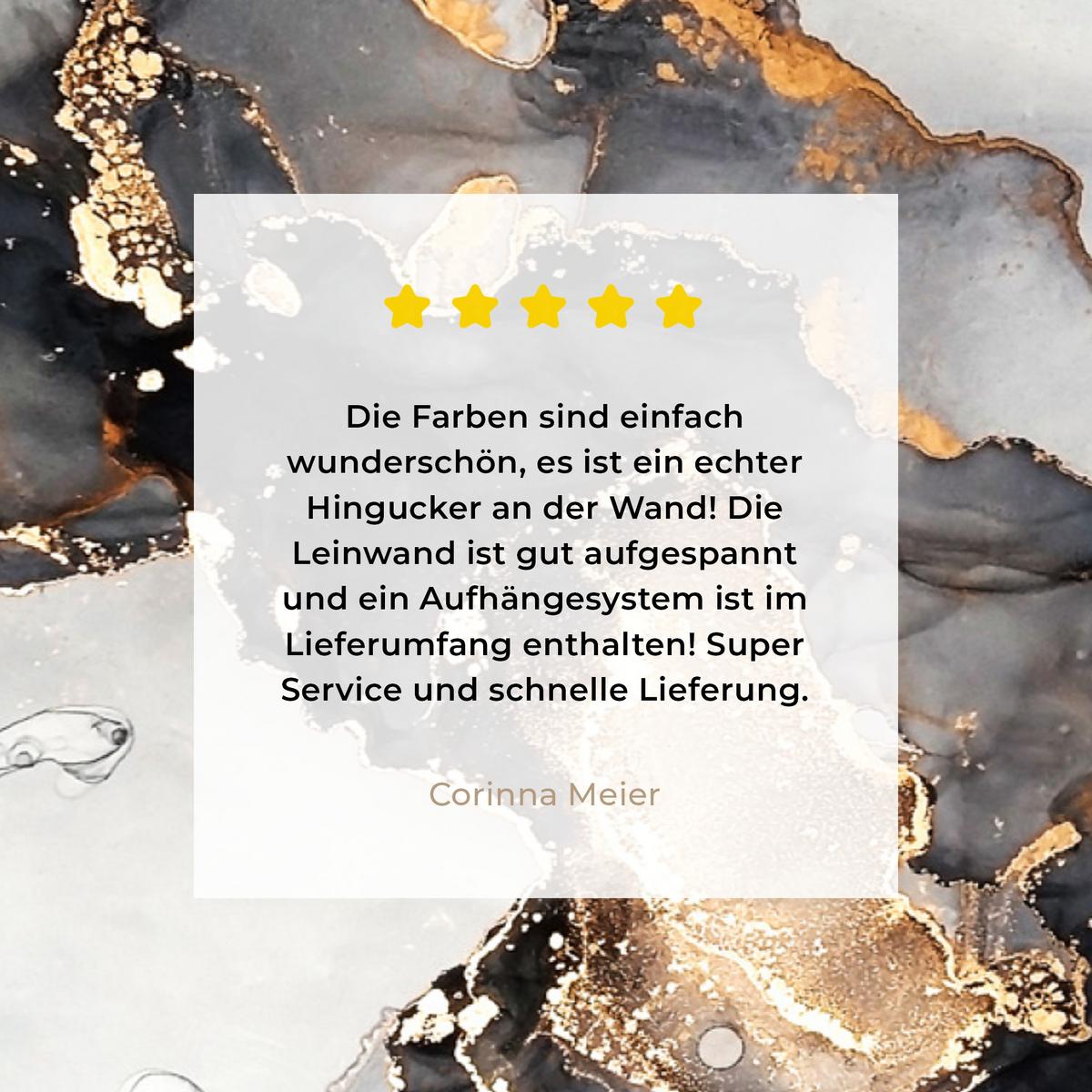 LEINWANDBILD Marmor - Schwarz - Weiß - Gold - Luxus - Abstrakt Wandbild 40x30 cm - Goldfarben, Textil (40/30cm) - MuchoWow