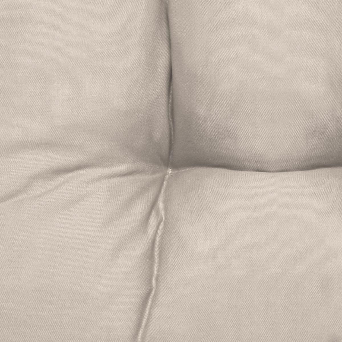 STUHLKISSEN Lisa 40/40/8 cm Taupe 4tlg - Taupe, Textil (40/40cm) - Beautissu 