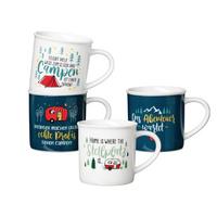 KAFFEEBECHER-SET Camping bunt 360 ml 4-tlg. - Multicolor, Keramik (0.36L) - Ritzenhoff Breker