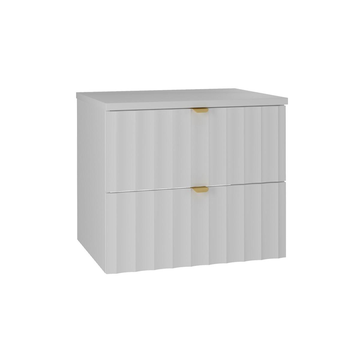WASCHTISCHUNTERSCHRANK 60.6cm Lexa Weiß - Weiß, Holzwerkstoff (60.6/52.2/46.5cm) - Petits-meubles