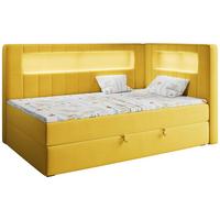 BOXSPRINGBETT JUNIOR GOLD 3 90/200 Gelb - rechte Seite - Gelb, Holz/Textil (90/200cm) - MKS